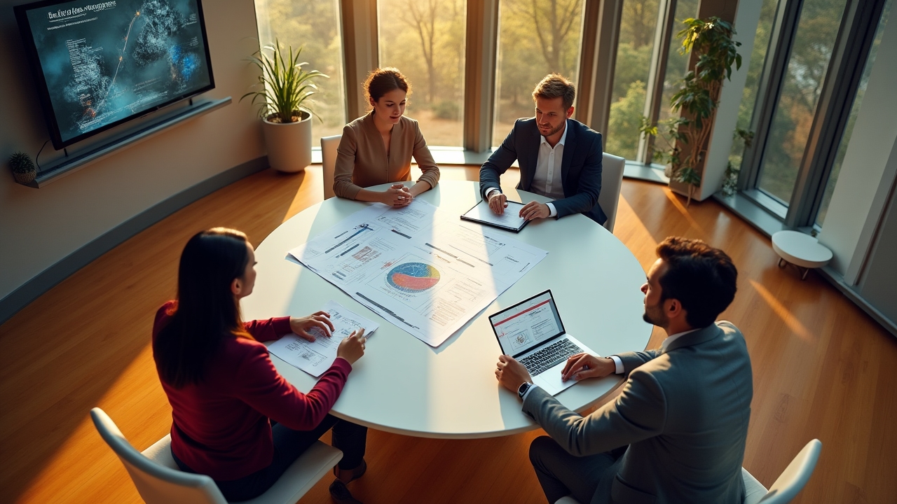 Financial services transformation meeting