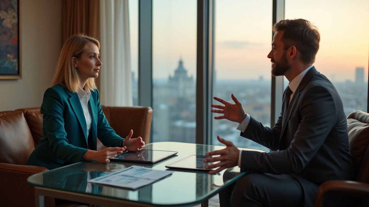 Client consultation at Transcendence Consulting