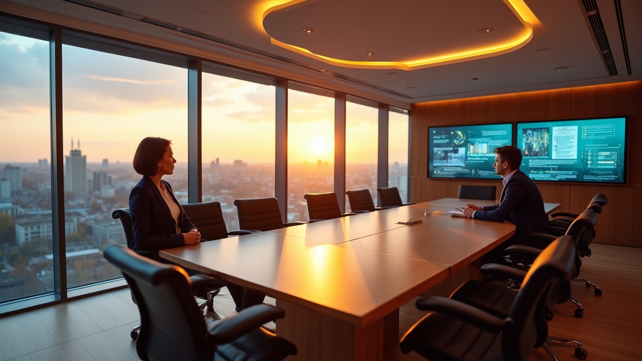 Executive team planning a business transformation