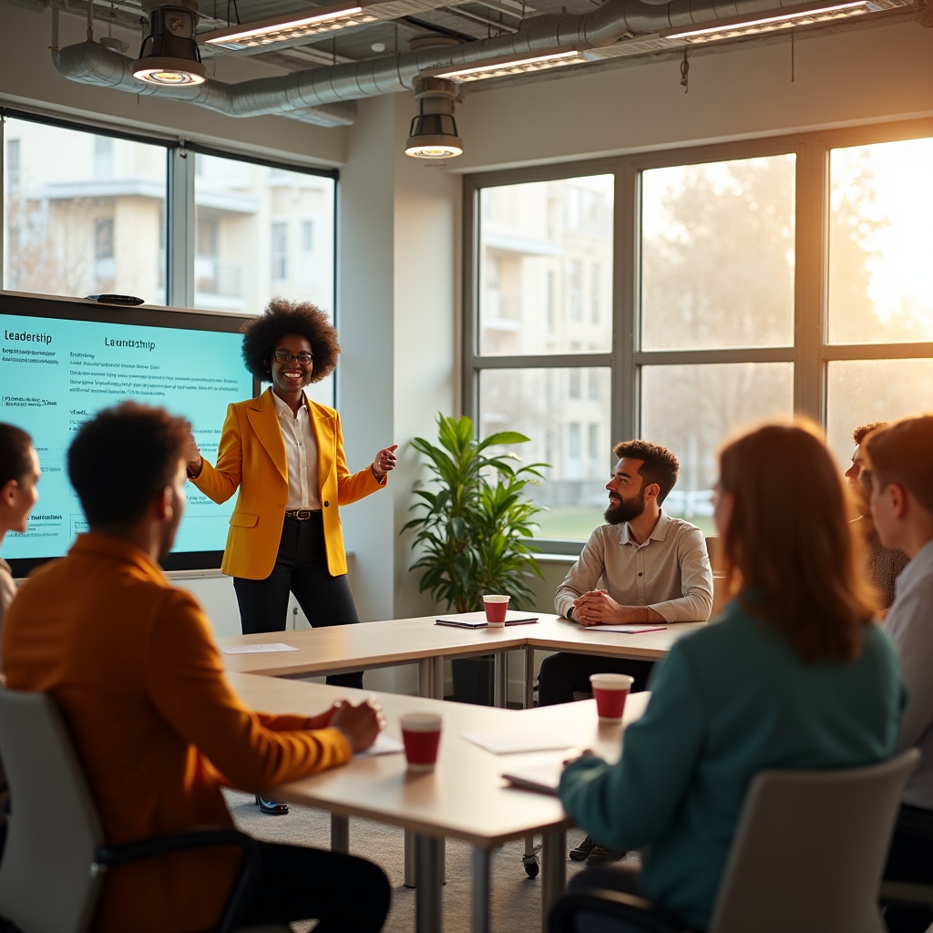 Leadership development workshop in progress